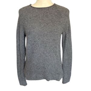 Vintage GAP Women's Gray Knit Pullover Sweater Size S Long Sleeve Casual